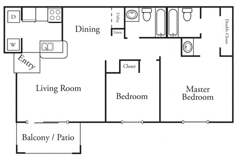 a floor plan of a living room and a bedroom